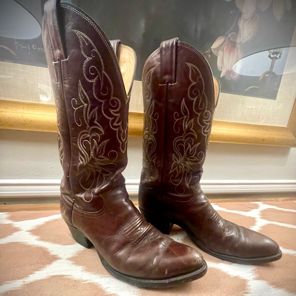 Vintage Justin Boots Brown Cowboy & Western Boots 8.5D